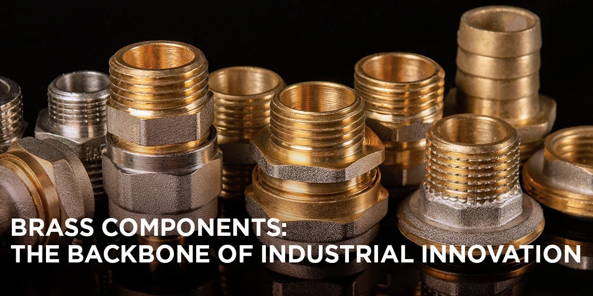 Brass components by Atlas Metal Industries, showcasing their strength and versatility across various industrial applications.